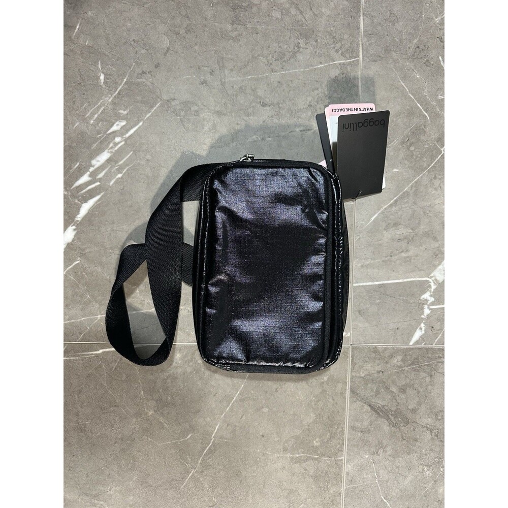 NWT Baggallini Modern Belt Bag Sling Black Shiny